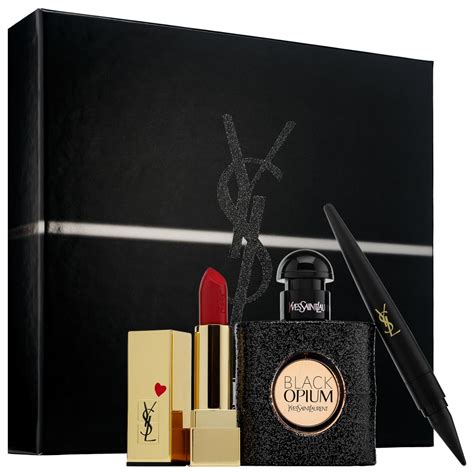 yves saint laurent black opium makeup gift set|Black Opium gift set sale.